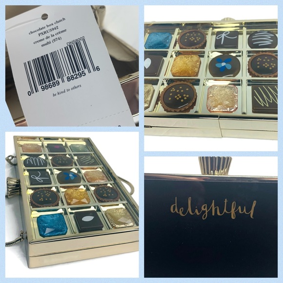 Kate Spade Creme De La Creme Candy Clutch Rare NWT - Picture 12 of 16